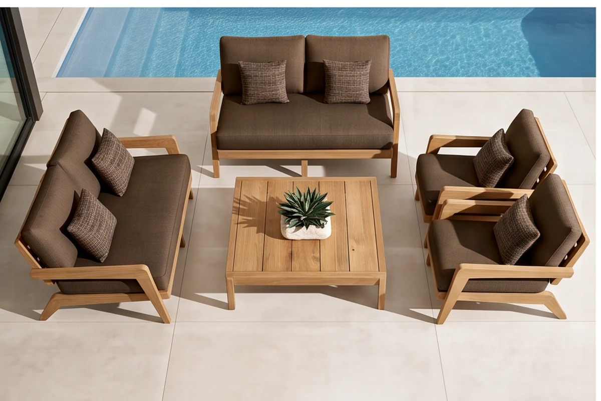 Newbury Teak Garden Furniture Set – photo 3