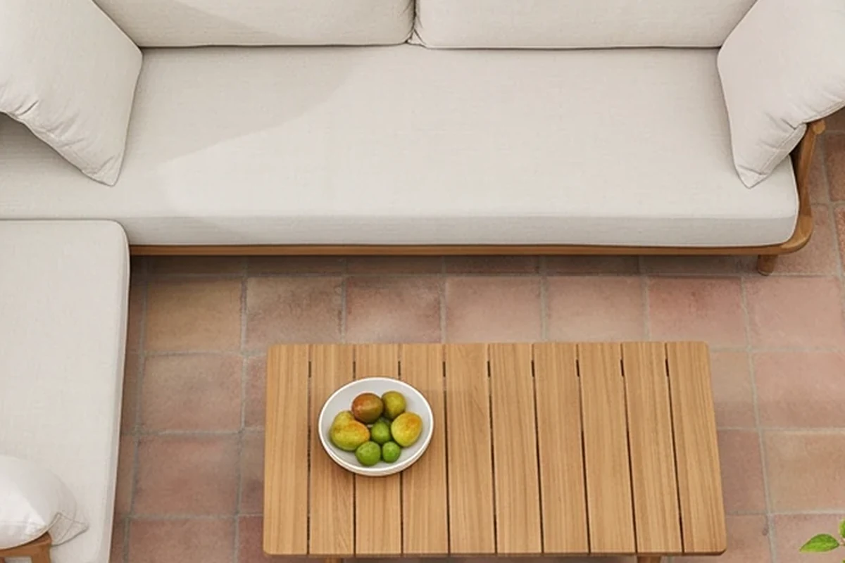 Tewkesbury Teak Garden Furniture Set – close-up detail