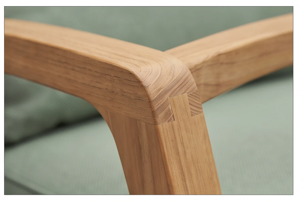 Thornham Teak Garden Furniture Set – close-up detail