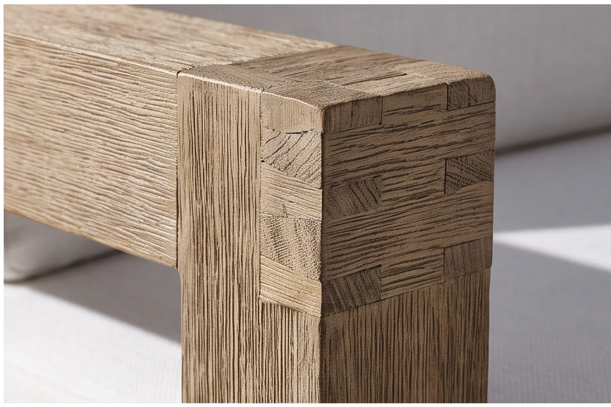Tiverton Teak Garden Furniture Set – close-up detail