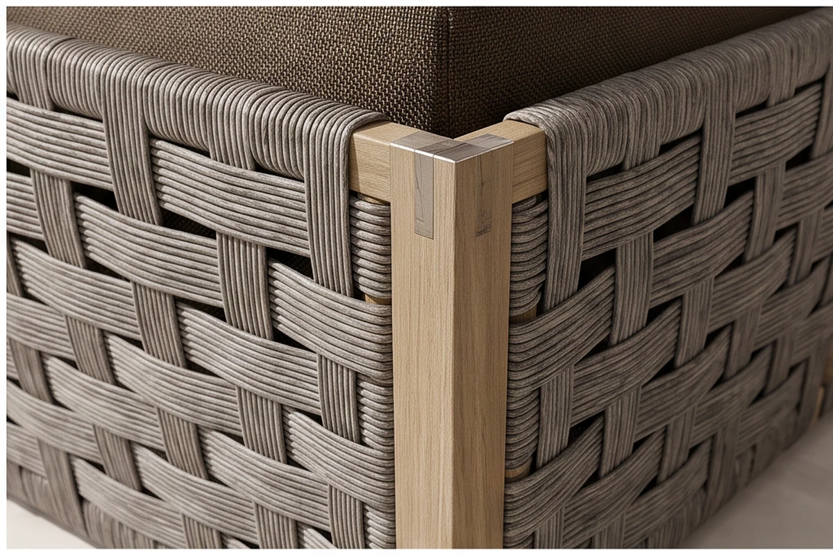 Trentham Teak Garden Furniture Set – close-up detail