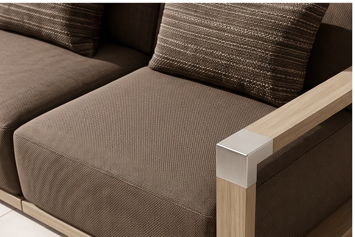 Trentham Teak Garden Furniture Set – close-up detail