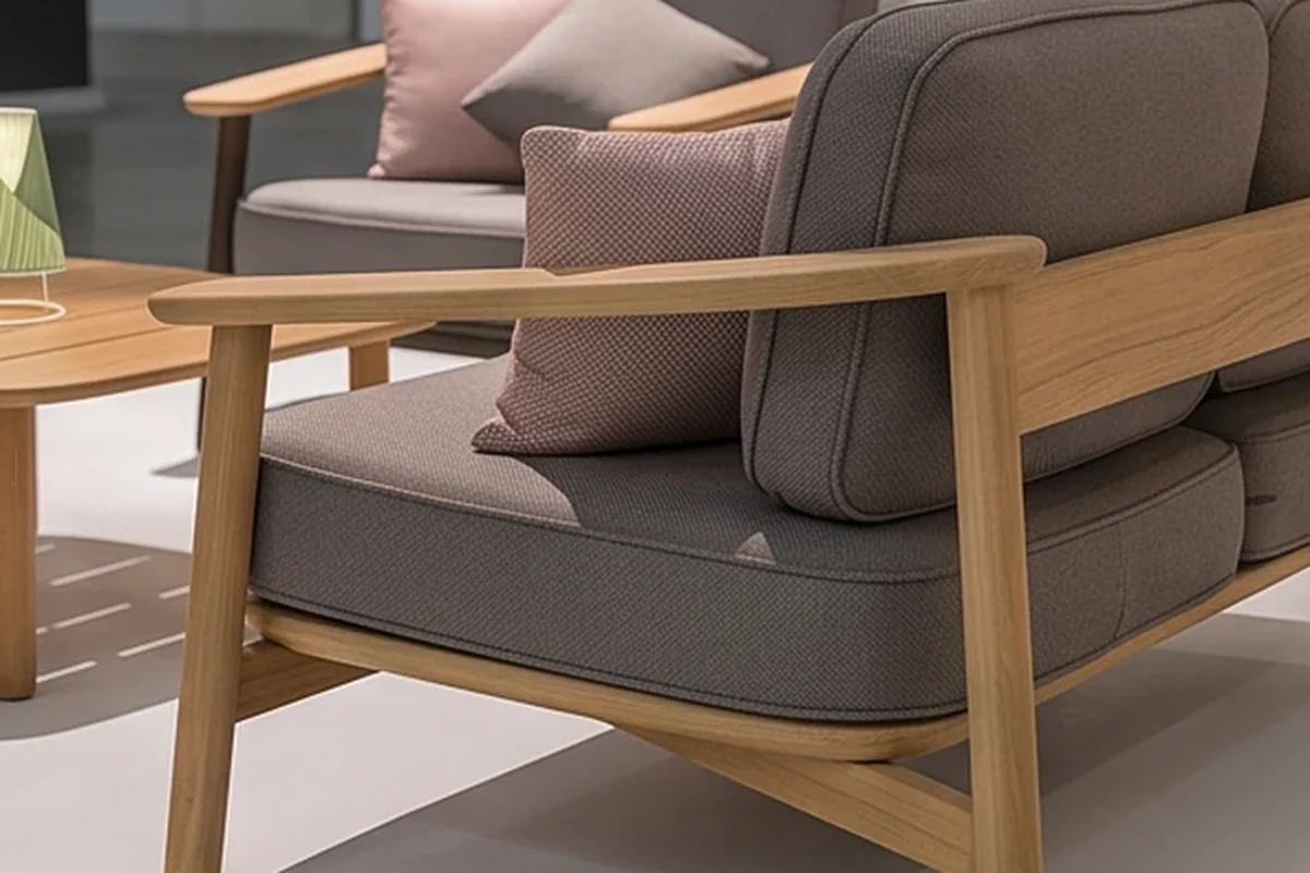 Upton Teak Garden Furniture Set – close-up detail