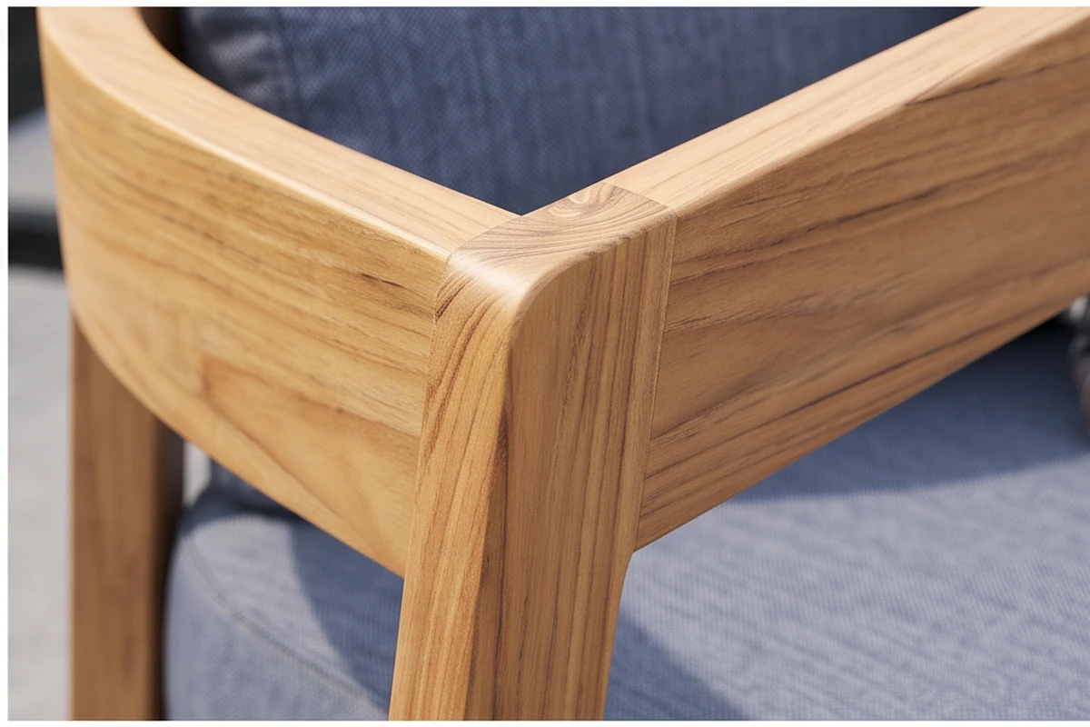 Walden Teak Garden Furniture Set – close-up detail