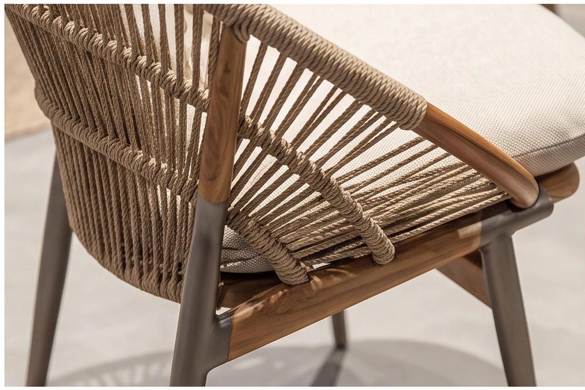 Wentworth Teak Garden Furniture Set – close-up detail