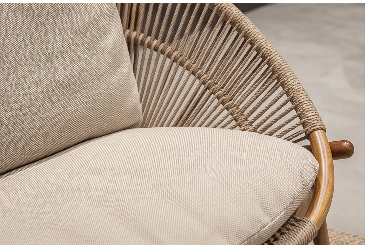 Wentworth Teak Garden Furniture Set – close-up detail