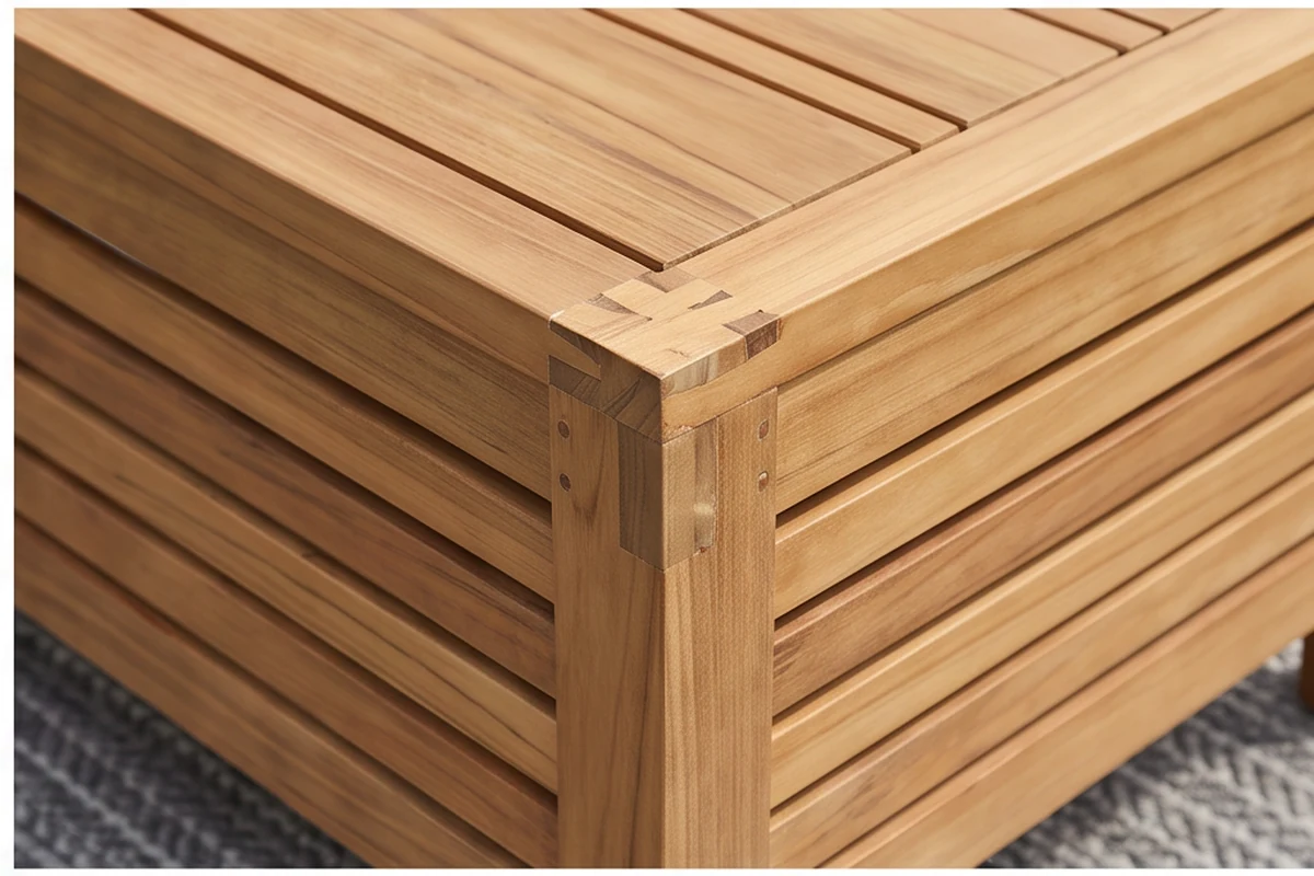 Weston Teak Garden Furniture Set – close-up detail