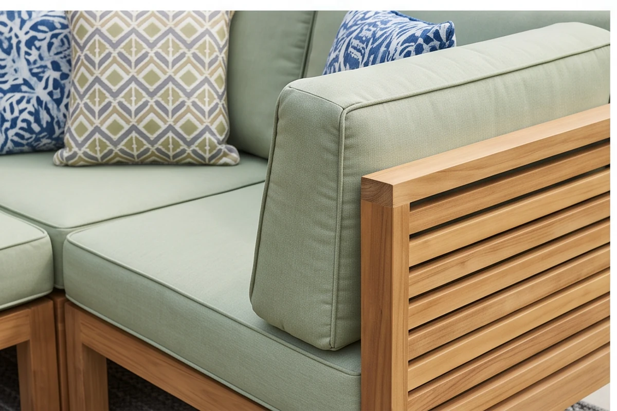 Weston Teak Garden Furniture Set – close-up detail