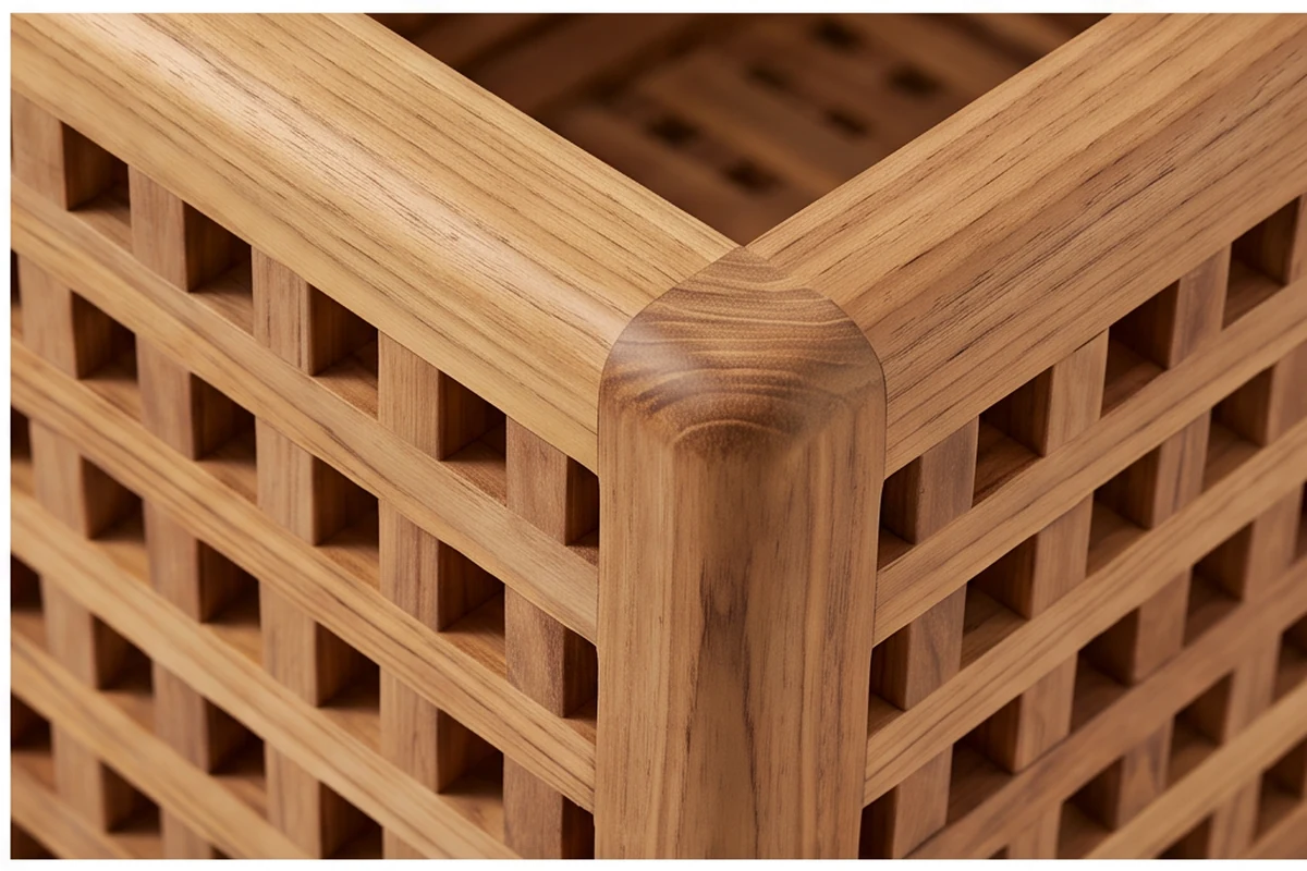 Wilton Teak Garden Furniture Set – close-up detail