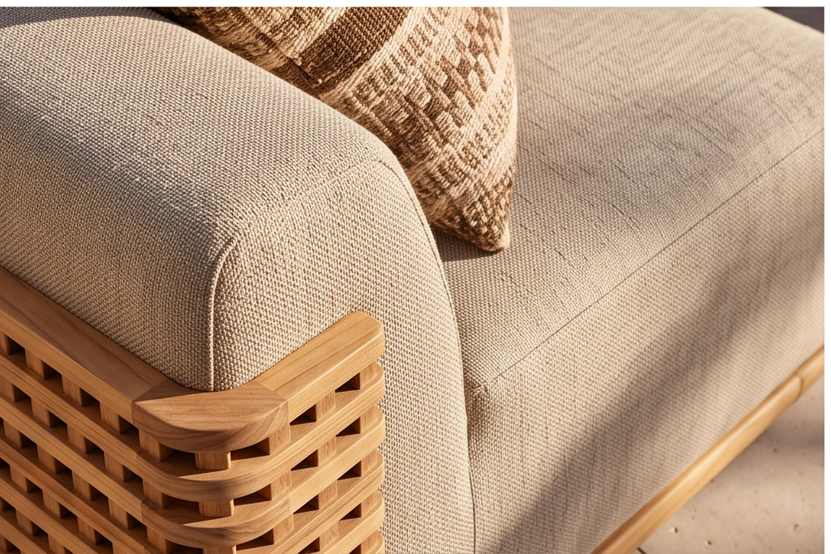 Wilton Teak Garden Furniture Set – close-up detail