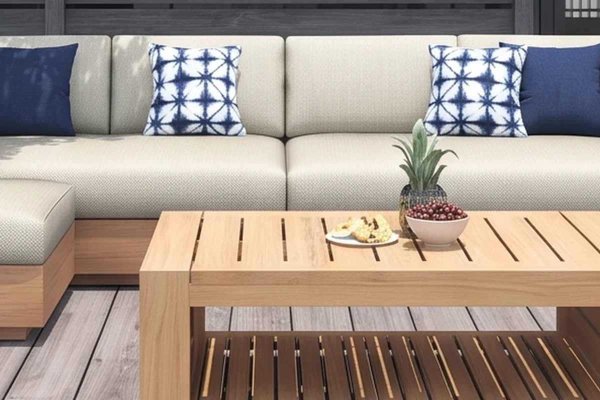 Windlesham Teak Garden Furniture Set – close-up detail