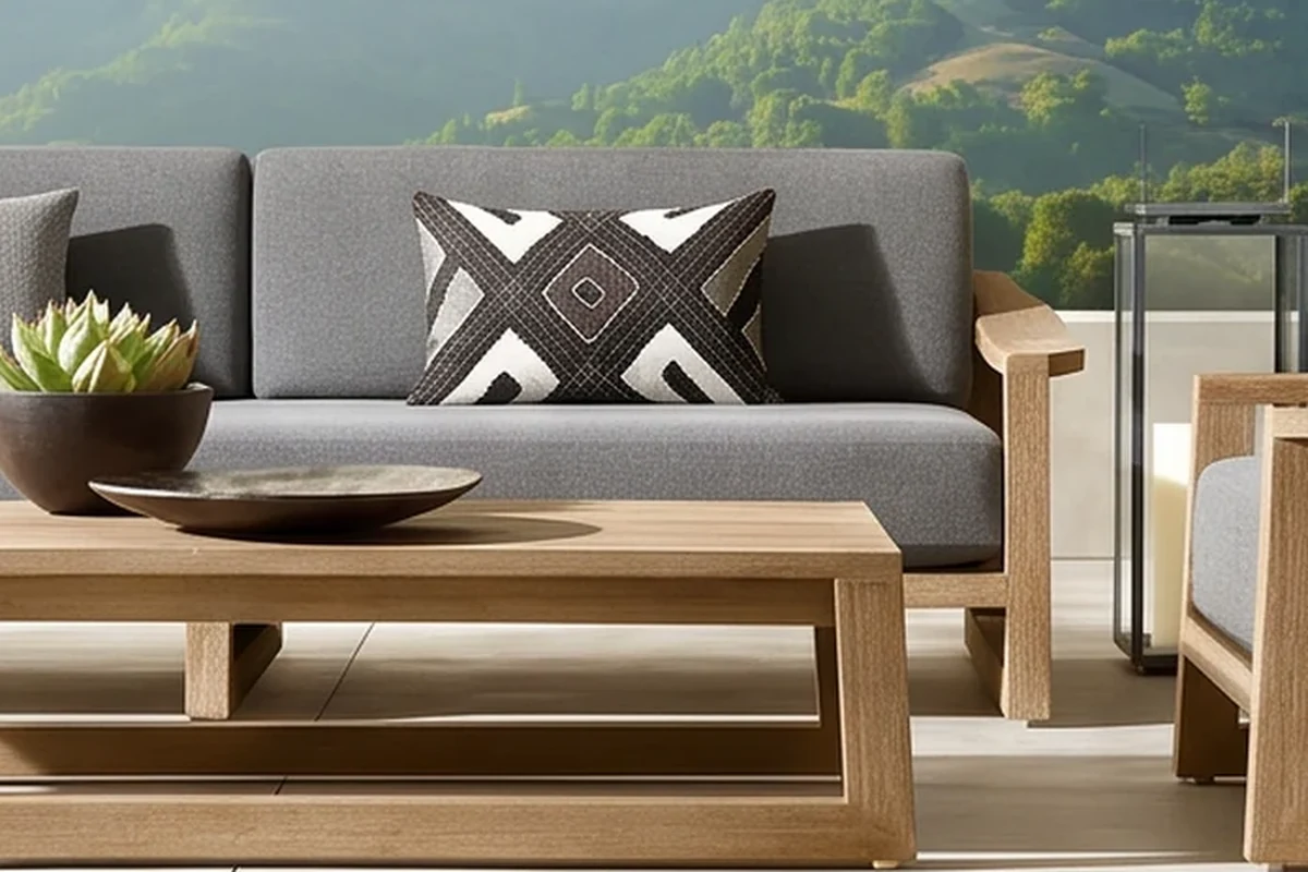 Woburn Teak Garden Furniture Set – close-up detail