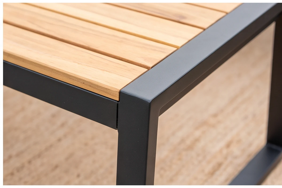 Wyndham Teak Garden Furniture Set – close-up detail