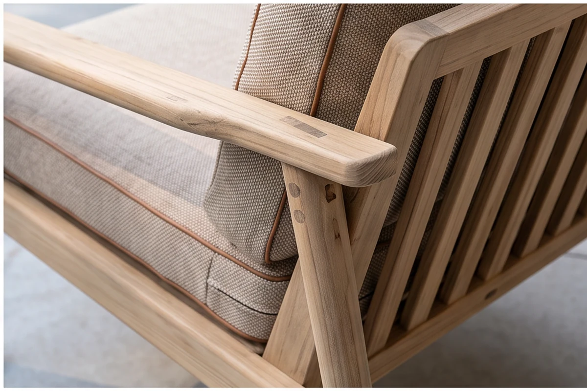 Yarlington Teak Garden Furniture Set – close-up detail