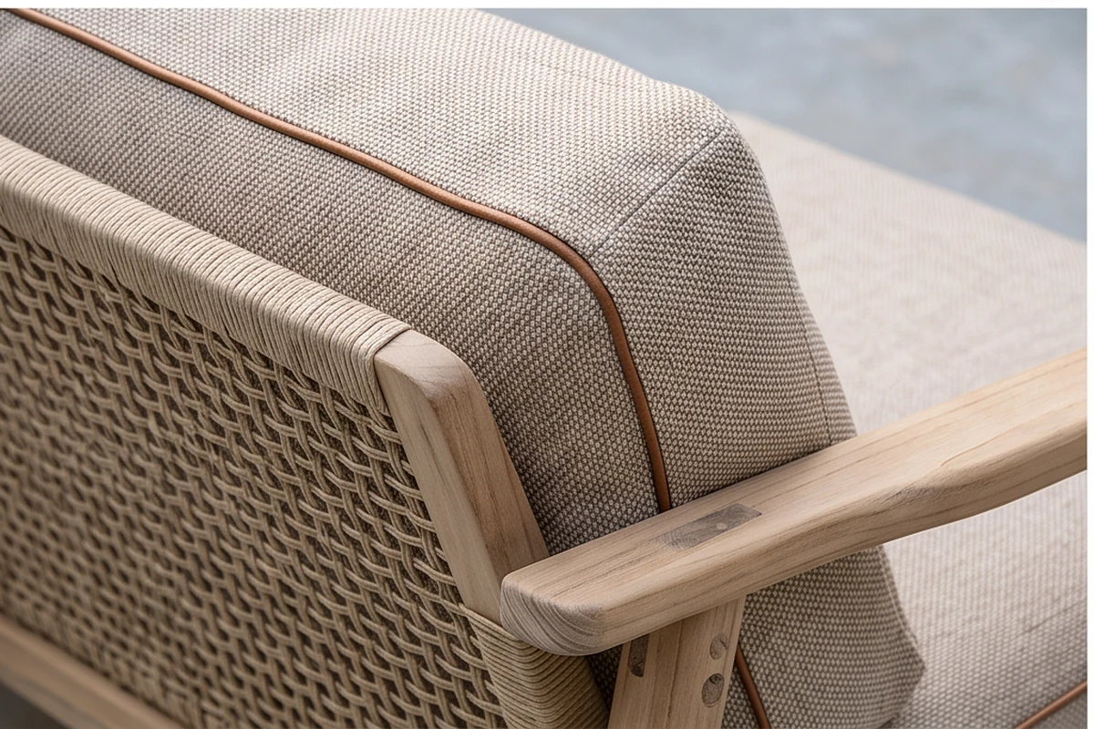 Yarlington Teak Garden Furniture Set – close-up detail