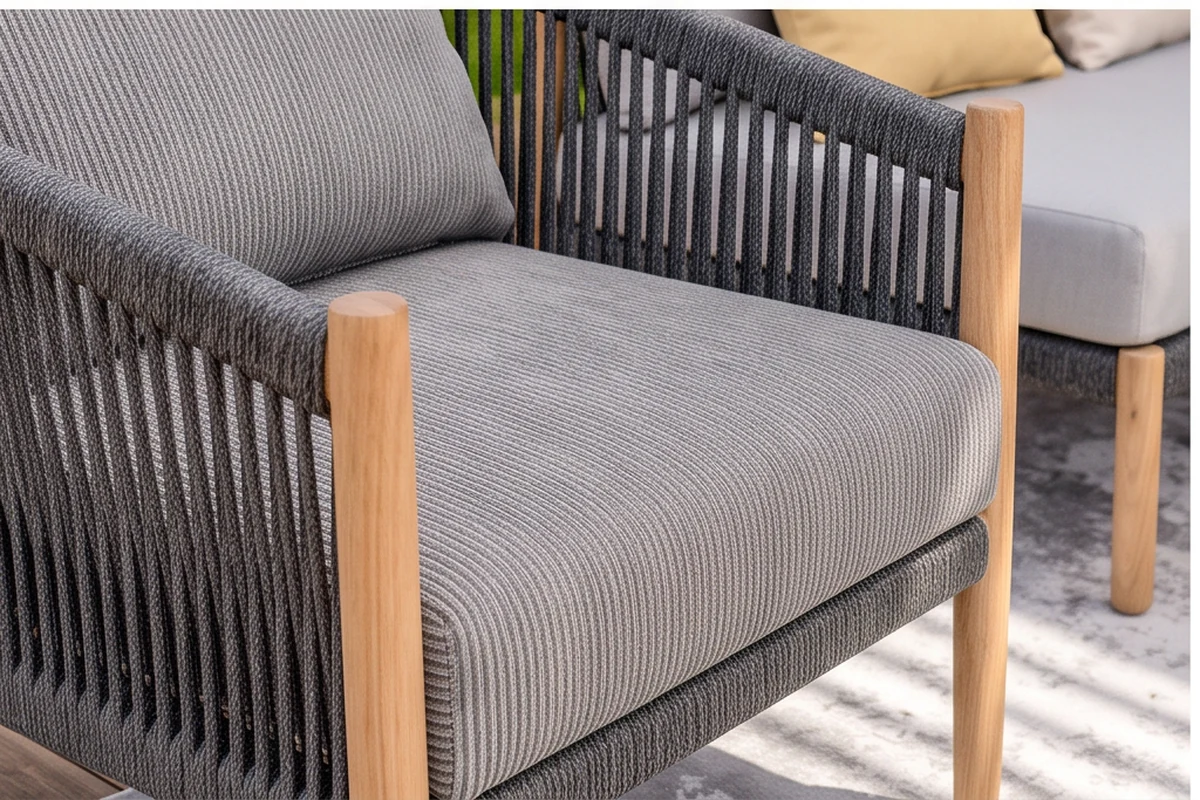 Yorkminster Teak Garden Furniture Set – close-up detail