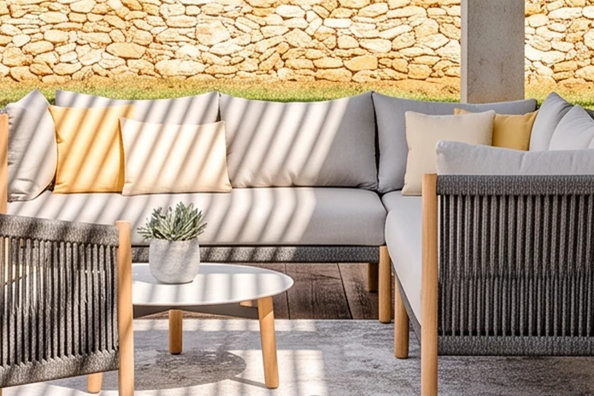 Yorkminster Teak Garden Furniture Set – close-up detail