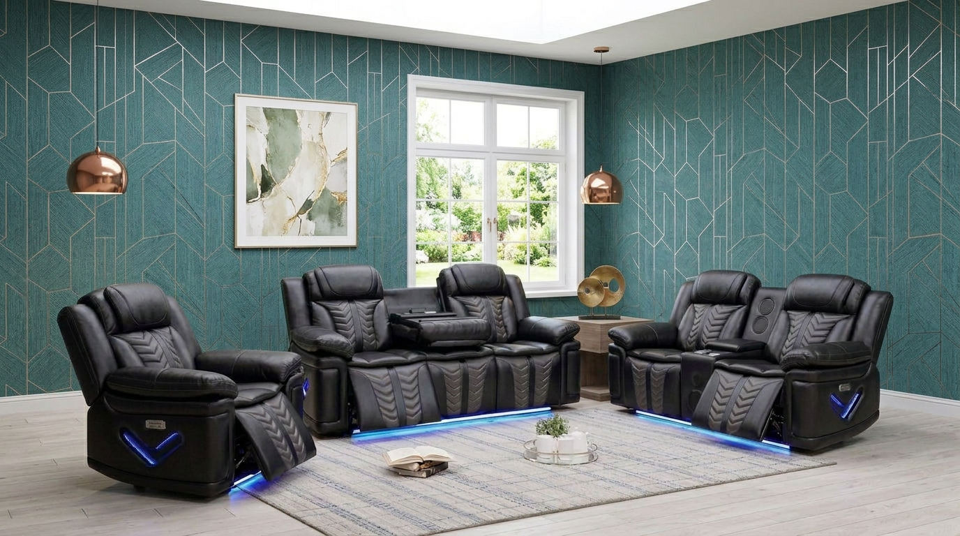 Lindley Recliner Sofa Set