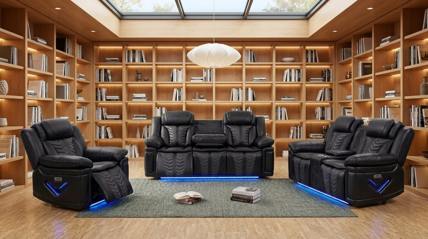 Kingsley Recliner Sofa Set
