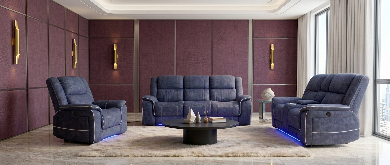 Marston Recliner Sofa Set